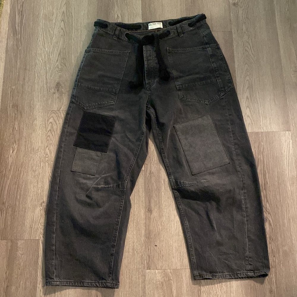 Free People We The Free Moxie Pull-On Barrel Jeans